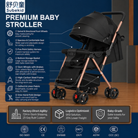 Poussette de voyage pour bébé avec design pliable compact pour une utilisation en extérieur