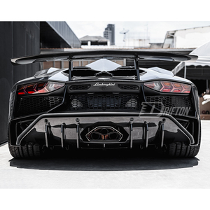 ชุดแต่งตัวถังรถยนต์สำหรับ <span class=keywords><strong>Lamborghini</strong></span> <span class=keywords><strong>Aventador</strong></span> คาร์บอนไฟเบอร์แห้ง กันชนหลัง LP750 <span class=keywords><strong>SV</strong></span> ปี 2011-2021 - Product Image 3
