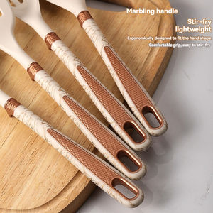 Ensemble de 12 ustensiles de cuisine en silicone antiadhésif, spatule, pelle, cuillère, avec seau de rangement, articles de cuisine - Product Image 3