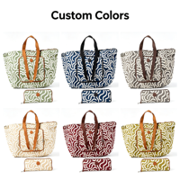 Sac fourre-tout pliable grand format 45L, léger, réutilisable, sac à bandoulière, imperméable, pour les voyages, les courses, la plage, le rangement, vente en gros