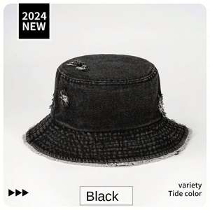 Chapeau Bob en Jean Délavé et Vieilli pour Femme – Nouvelle Collection Été - Product Image 4