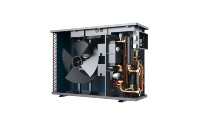 Pompe à chaleur eau-eau KANION 4-40kW R290, efficacité énergétique A++, onduleur 3D DC avec WiFi / écran tactile / panneau noir sans réservoir