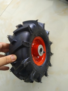 Carro de mano neumático de 10 pulgadas, <span class=keywords><strong>rueda</strong></span> de <span class=keywords><strong>4</strong></span>,10/3,50-<span class=keywords><strong>4</strong></span> ruedas, para jardín - Product Image 5