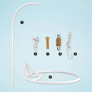 Columpios de Madera y Hierro Forjado, Silla Columpio Redonda Tipo <span class=keywords><strong>Hamaca</strong></span>, Columpio Indio para Interiores y Jardín - Product Image 6