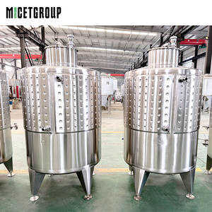 Cuve de Fermentation en Acier Inoxydable 1000L <span class=keywords><strong>à</strong></span> Enveloppe Alvéolée, Cuve Brillante <span class=keywords><strong>pour</strong></span> Vin et <span class=keywords><strong>Bière</strong></span>, Récipient Sous Pression avec <span class=keywords><strong>Pompe</strong></span> PLC - Product Image 2