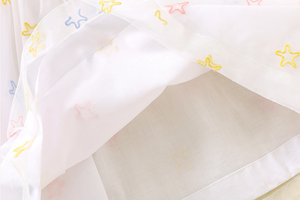 Vestiti spagnoli per bambini Boutique <span class=keywords><strong>Tulle</strong></span> bianco maniche volanti abiti con collo a o-collo <span class=keywords><strong>gonna</strong></span> a stella ricamata da ragazza - Product Image 6