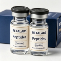 Autocollants holographiques mats anti-contrefaçon à adhérence permanente, étiquettes de peptides purs pour la vente en gros de packs de flacons de laboratoire Ruo