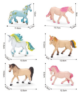 8 pollici Cartoon horse toy <span class=keywords><strong>creature</strong></span> mitiche plastica hollow unicorn pvc model - Product Image 2
