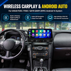 Reproductor de DVD para Auto Android 14 de 12.3 Pulgadas, 1920x720 IPS, CarPlay, GPS para Infiniti FX35 FX50 QX70 S51 2009-2019 - Product Image 5