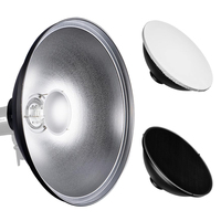 Réflecteur standard 42cm 55cm Beauty Dish avec grille nid d'abeille et diffuseur blanc pour flash Speedlite, pour la photographie de produits et de portraits