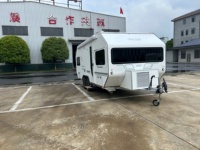 Caravanes de camping modernes et légères pour l'extérieur, caravanes en forme de larme, maisons mobiles, camping-cars, caravanes à double essieu avec salle de bain