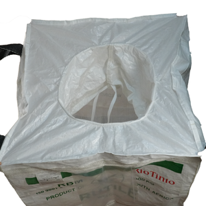 4 bucles de esquina cruzados abiertos grandes para bloques de construcción bolsa de tonelada resistente de residuos de riesgo biológico amarillo plástico - Product Image 2