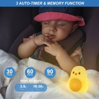 Machine à bruit blanc pour bébé avec veilleuse - Aide au sommeil apaisante, portable, rechargeable, batterie 1500 mAh, garantie de 2 ans