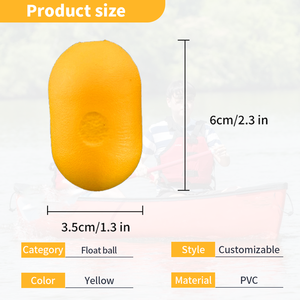 Y3 hình bầu dục nổi bóng PVC câu cá Float Chất lượng cao Lưới Đánh Cá Phao phao - Product Image 5