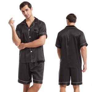 <span class=keywords><strong>Pigiama</strong></span> da <span class=keywords><strong>Uomo</strong></span> Personalizzato 2026 in Seta e Raso, Set <span class=keywords><strong>Corto</strong></span> <span class=keywords><strong>Estivo</strong></span> per <span class=keywords><strong>Uomo</strong></span>, Completo da Notte - Product Image 5