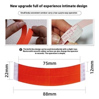 Nouveau filet de perruque transfrontalier AB Surface Arc, film adhésif double face, imperméable, résistant à la transpiration, pour réutilisation de cheveux, sans trace, avec sac