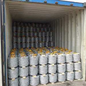 Harga pabrik 14 Gauge kawat Barb Hot Dipped galvanis kawat ganda gulungan kawat berduri untuk pagar pertanian - Product Image 6