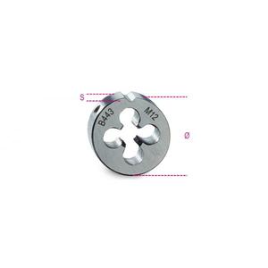 BETA - 004430120 Troqueles redondos rosca HSS métrica de paso fino-EAN 8014230172927 HERRAMIENTAS ELÉCTRICAS ACCESORIOS DE REPARACIÓN DE HILO - Product Image 1