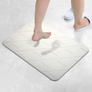 Alfombra de baño de tierra de diatomeas, alfombra de baño súper absorbente con <span class=keywords><strong>duchas</strong></span> <span class=keywords><strong>antideslizantes</strong></span> <span class=keywords><strong>para</strong></span> el baño, cocina, alfombrilla de pie fácil de limpiar - Product Image 4