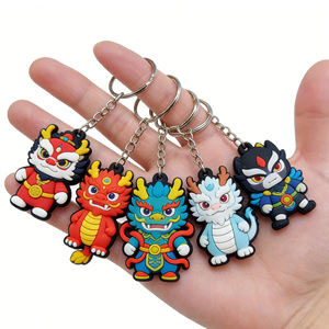 Porte-clés en caoutchouc souple 3D de haute qualité, moulé par injection de précision, imprimé par transfert thermique, sur mesure, écologique et de qualité supérieure - Product Image 1