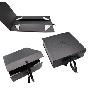 Customizable Luxury Folding Magnetic Rigid Gift <b>Box</b> <b>Flat</b> <b>Pack</b> Recyclable Eco-Friendly Cosmetic Jewelry Apparel Wine Embossing - Product Image 5