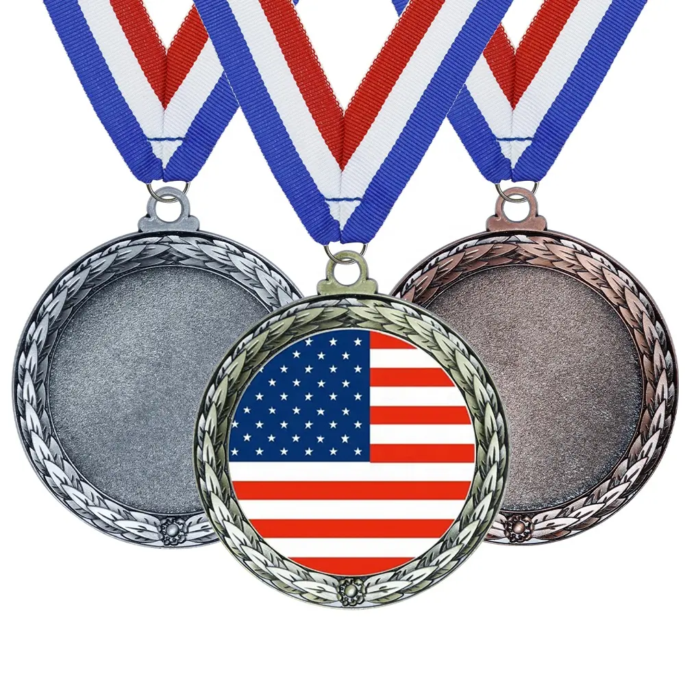 LY Venta al por mayor Medallas personalizadas Premios deportivos Medallas deportivas Para Sublimar Medalla De Metal Medallas en blanco