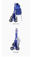 Carrito Eléctrico Portátil para Subir Escaleras, para Uso Doméstico, Compras, Plegable, Pequeño, de Arrastre Manual