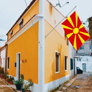 All'ingrosso 3 x5ft Macedonia bandiere 68D/100D poliestere personalizzare tutte le nazioni spedizione rapida fornitore di consegna veloce