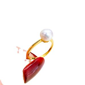 Base para Anillo de Plata S925, Accesorios para Perlas DIY, Edición Simple, Joyería Redonda de 8-10 mm, 10413 - Product Image 5