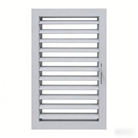 Stores à lamelles sur mesure en aluminium avec cadre en aluminium et verre fixe pour fenêtres à lamelles de maison
