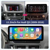 DVD Player Mobil Linux 12,3 inci untuk Audi Q5, Wireless CarPlay, Android Auto, Kontrol Setir, Multimedia, GPS, Layar Sentuh