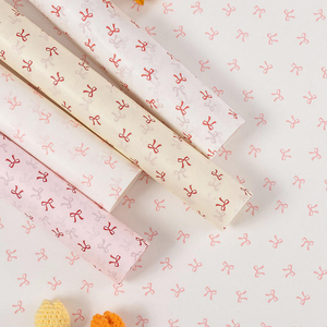 Papel de Regalo al por Mayor con Diseño de Lazos, 50*70 cm, Papel para Envolver Regalos y Suministros de Embalaje Floral - Product Image 2