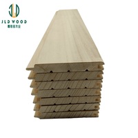 Panel de pared de madera JLD, tablero de madera de Paulownia, tablero de madera de cedro, tablero de sauna con lengüeta y ranura de madera