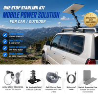 Kit de Montaje para Vehículos Starlink con Convertidor de Corriente Continua, Carcasa Impermeable para Cables, Combo para Camionetas 4x4, Internet Móvil Todoterreno