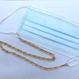 Thời Trang Mới Ngọc Trai Nhôm Kính Mặt Che Mặt Giữ Mặt Nạ Chuỗi Treo Vòng Cổ Móc Áo Dây Buộc - Product Image 5