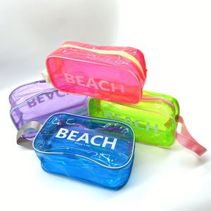 New Arrivals HEX Vintage Fashion Custom Logo Travel Cosmetic <b>Case</b> Frosted Waterproof Clear PVC Zipper <b>Makeup</b> - Product Image 2