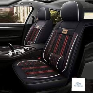 Housses de siège auto en cuir 5D style sport, matériau PU, ajustement universel, coussin antidérapant, housse imperméable, accessoires pour véhicules automobiles - Product Image 3