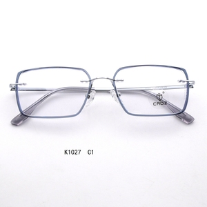 แว่นตา K1027 กรอบโลหะเมมโมรี่ น้ำหนักเบา ทนทาน ทันสมัย ดีไซน์ยืดหยุ่นเพื่อความสบาย - Product Image 1