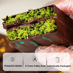 Dubai <strong>Chocolate</strong> Pistachio <strong>Chocolate</strong> De Dubai Milk <strong>Chocolate</strong> <strong>Bar</strong> Factory Price Halal Snack with Nut Ingredient - Product Image 2