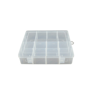 Transparent Plastic Storage Box 12 Compartment Detachable Organizer For Fishing Gear Jewelry Tools Beading Parts Rectangle - Product Image 5