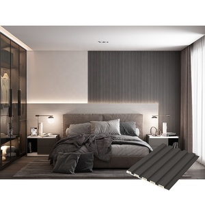Panneau mural en WPC à rainures pour intérieur, villa, appartement, grand mur - Product Image 3