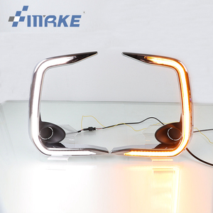 Smrke, accesorios para coche, luz diurna DRL para Toyota Corolla Alits 2019 2020, luz LED de circulación diurna con cubierta, faro antiniebla - Product Image 1