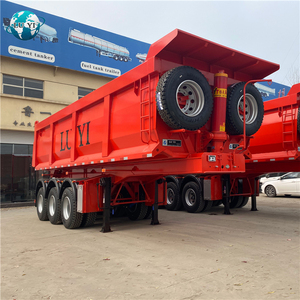 Remolques de camión de 3/4/5 ejes, 40Ton, 60Ton, 70Ton, 40ft, 60ft, transporte de piedra, equipo de inclinación, <span class=keywords><strong>remolque</strong></span> de <span class=keywords><strong>carga</strong></span> - Product Image 3
