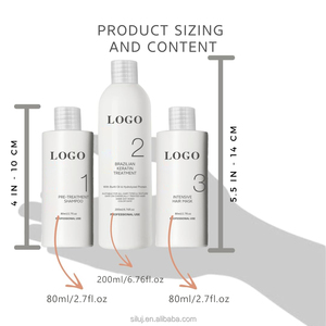 200ml Clarifying <strong>Shampoo</strong> With Brazilian Keratin Treatment And Intensive Hair Mask Kit Tratamiento De Keratina Alisado - Product Image 2
