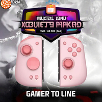Mobapad Gemini2 Joystick con Cable Ajustable para Juegos con Vibración HD/Giroscopio de 6 Ejes y Sensor de Movimiento para Switch/Switch OLED