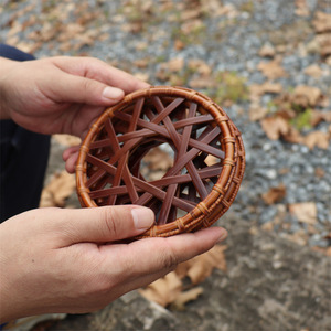 Handmade Bamboo <b>Teapot</b> Mat Round 15cm Heat Insulation Pad Traditional Chinese Tea <b>Set</b> Accessory - Product Image 4