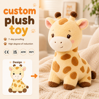 Fabricante de Peluches Personalizados, Muestra de Regalo Creativo, Muñecos de Peluche Personalizados, Jirafa de Peluche, OEM ODM, Juguetes de Peluche Sin Relleno