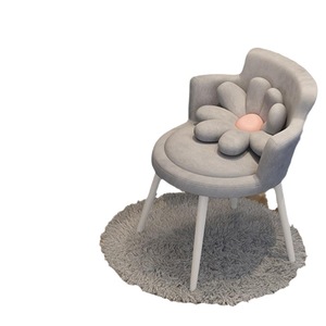 <b>Pink</b>+White Metal Nail Salon Nail Chair with Stainless Steel <b>Frame</b> Modern Design for Bedroom and Living Room Use - Product Image 5