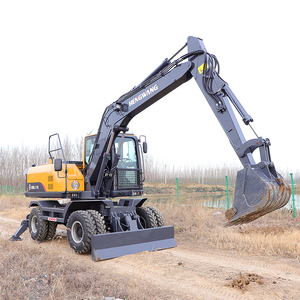 Goedkope Graafmachines Op Wielen/Multifunctionele Wielgraafmachine/8 Ton Middelgrote Graafmachine - Product Image 2