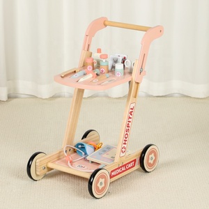 Trousse de <span class=keywords><strong>Docteur</strong></span> Montessori en <span class=keywords><strong>Bois</strong></span> Écologique Rose pour Enfants, Ensemble de Jeu Médical, Jeu de Rôle, <span class=keywords><strong>Valise</strong></span> de Voyage, Âges 2-7 - Product Image 1